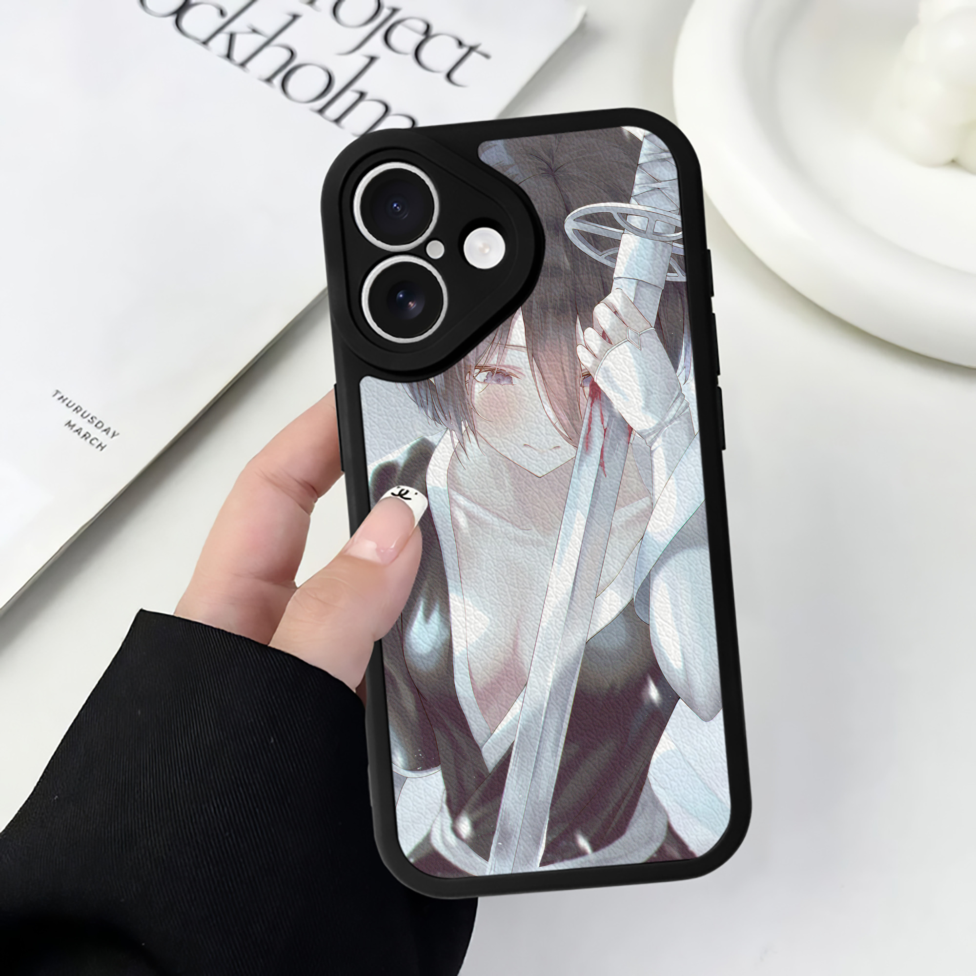 （画像用） ブリーチ BLEACH 【iPhone 16シリーズ対応】シリコンスマホケース（レザー調） 材質：シリコン